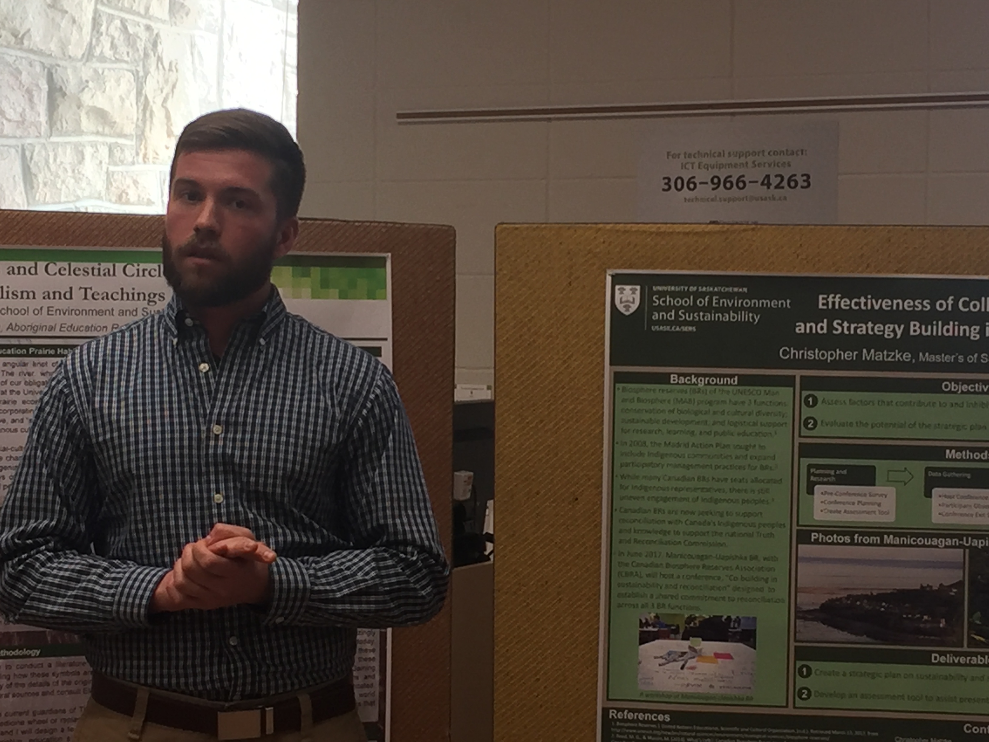Poster presentation by Christopher
